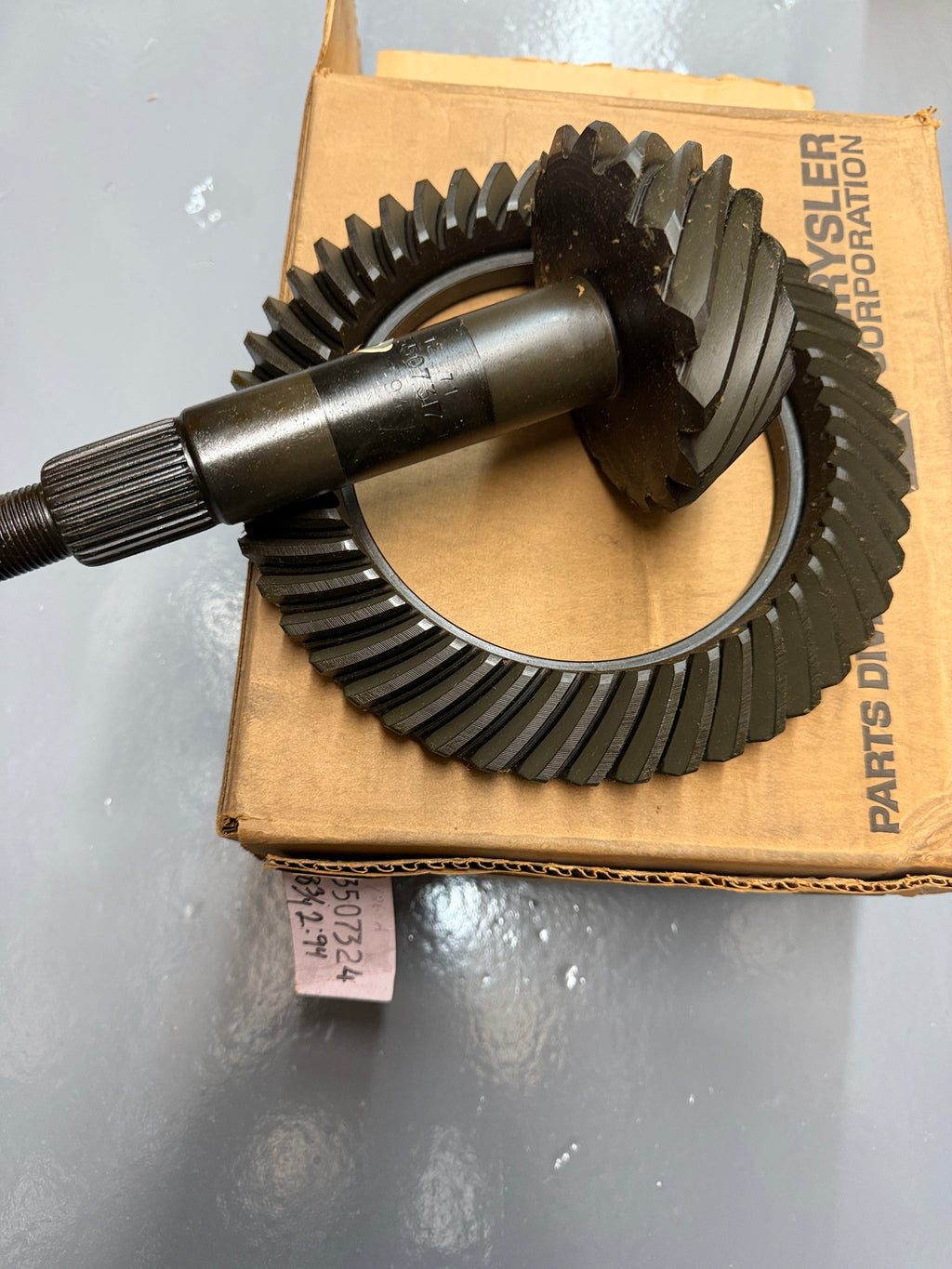 NOS 3507324 Ring and Pinion 3.55 ratio, B body with 8 3/4 rear