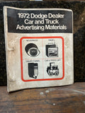 1972 Dodge Dealer Car and Truck Advertising Materials