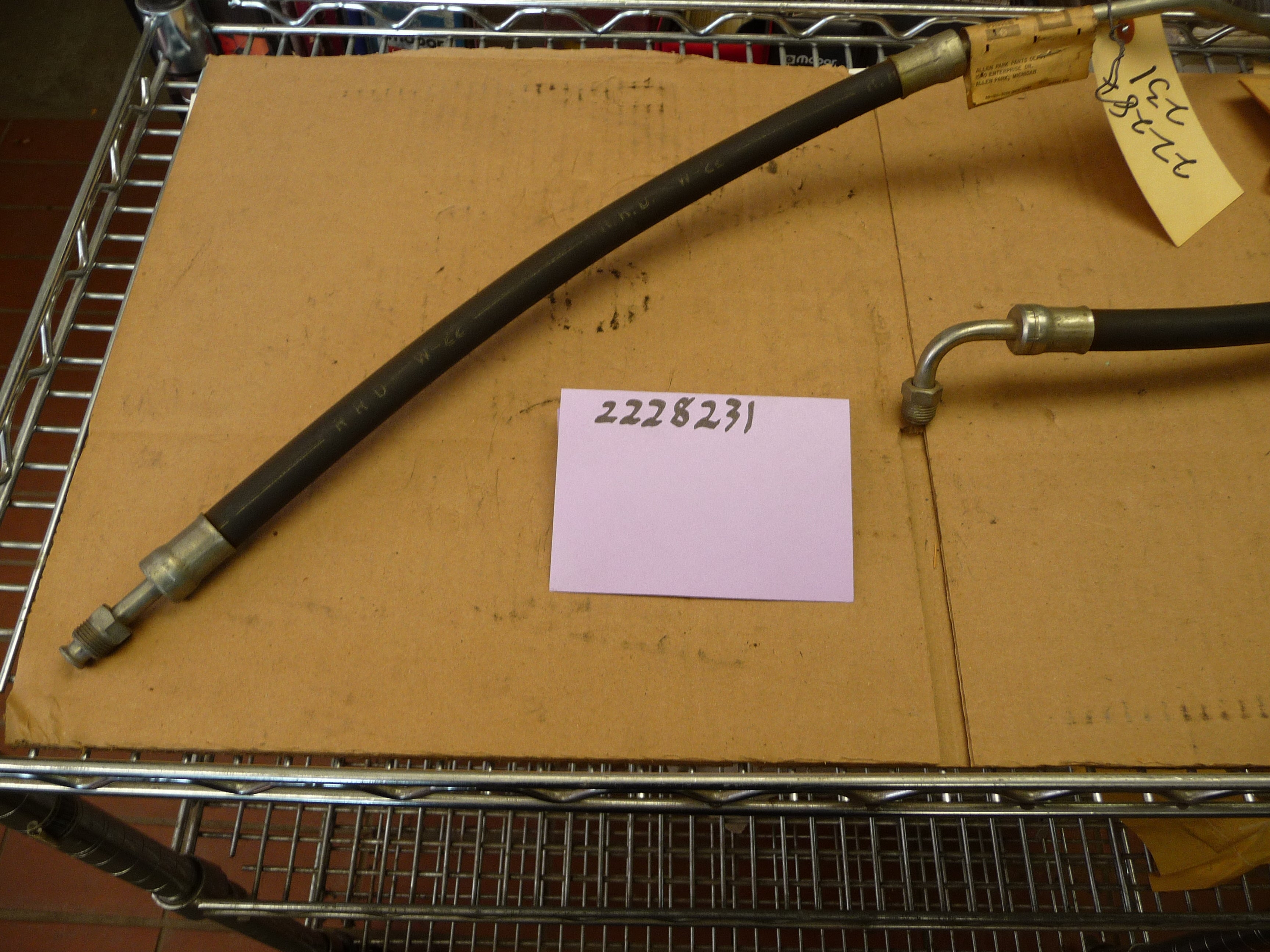 Power steering hose, pump to control valve, 6-man cab after serial No. 1315000, D 200, 1963-1968