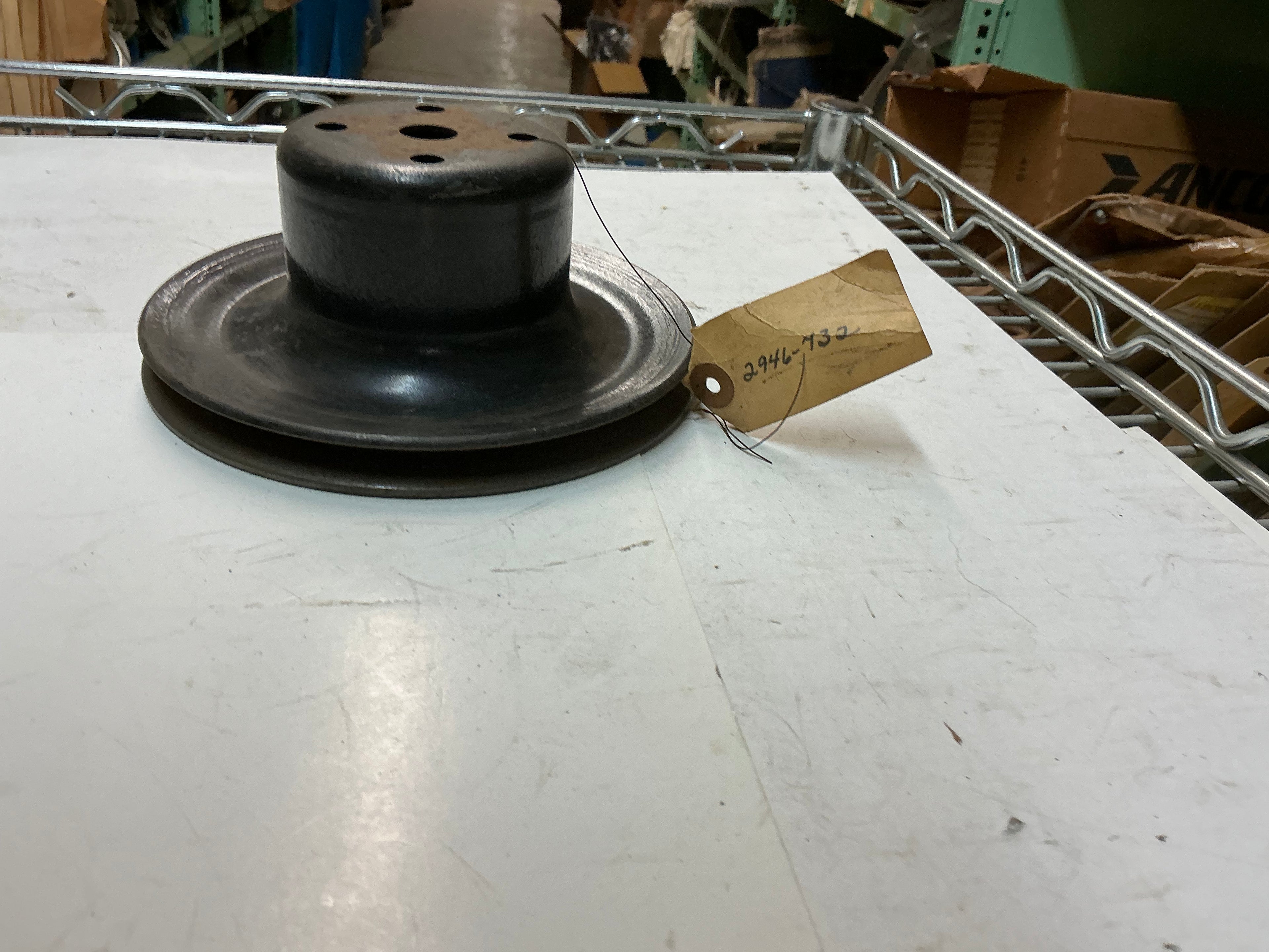 Single Groove water pump pulley 1957-69 poly 318, LA 273, 318, 340 - v-8 pulley