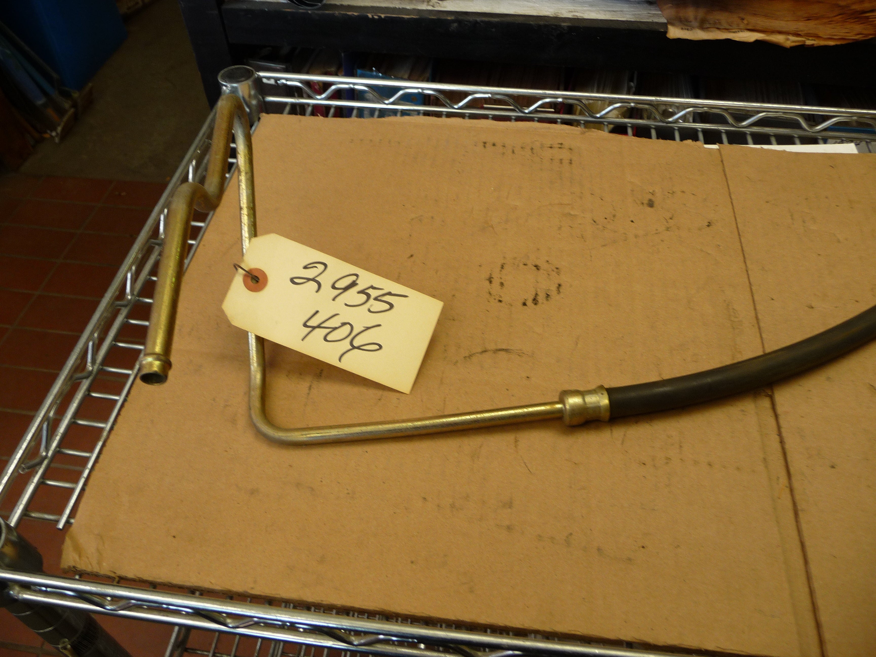 Power steering hose, hose with tube-return, use with Ross gear, D 100, 1969