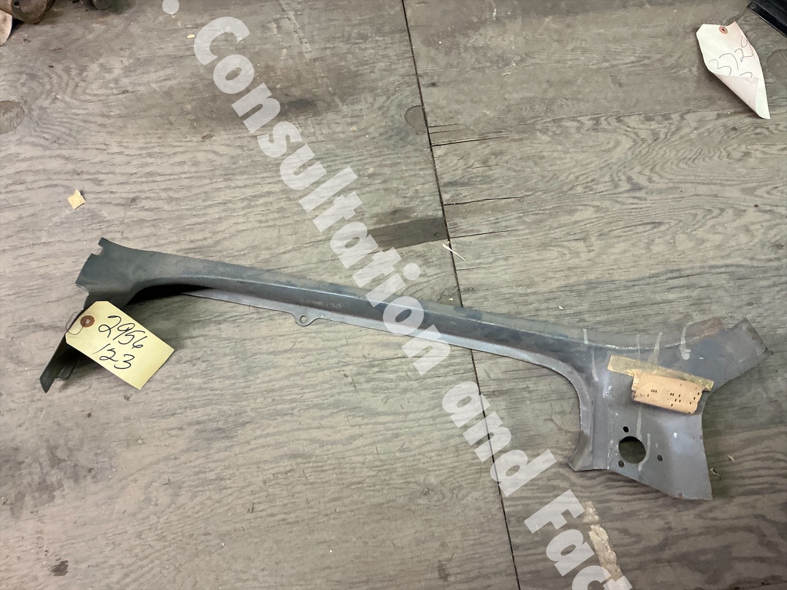  inner cab left repair panel upper edge above door frame - 68-71 sweptline cab, possible cnt/dnt med hvy dut