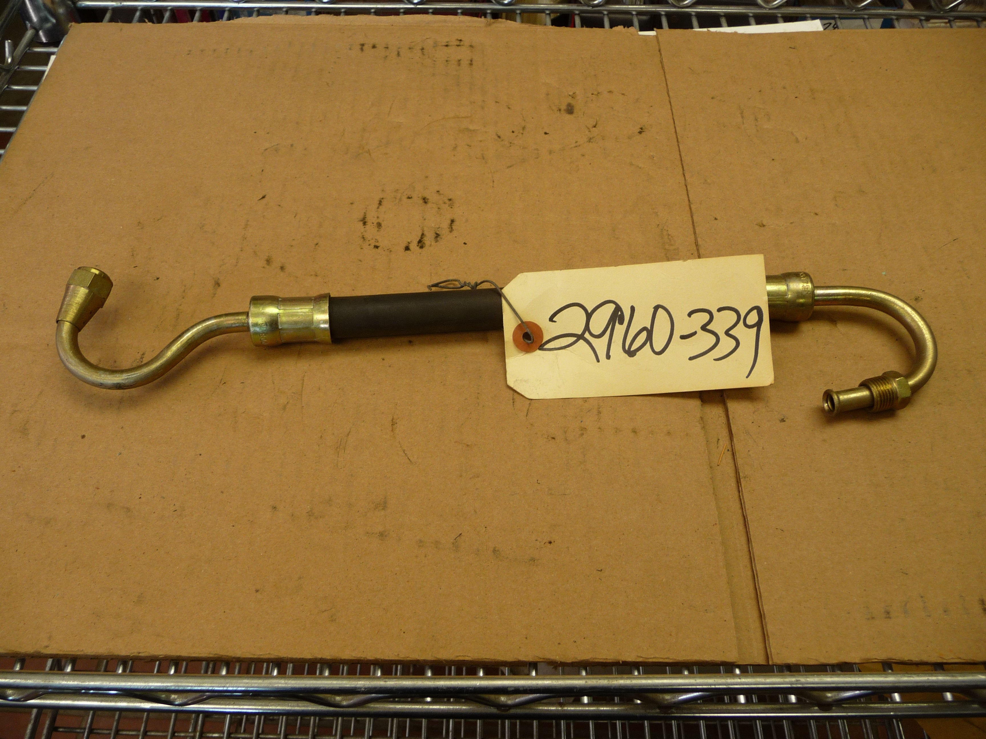 Power steering hose, control valve to cylinder, with 478 and 549 eng., C-CT, 900, 1000, 1969-1971