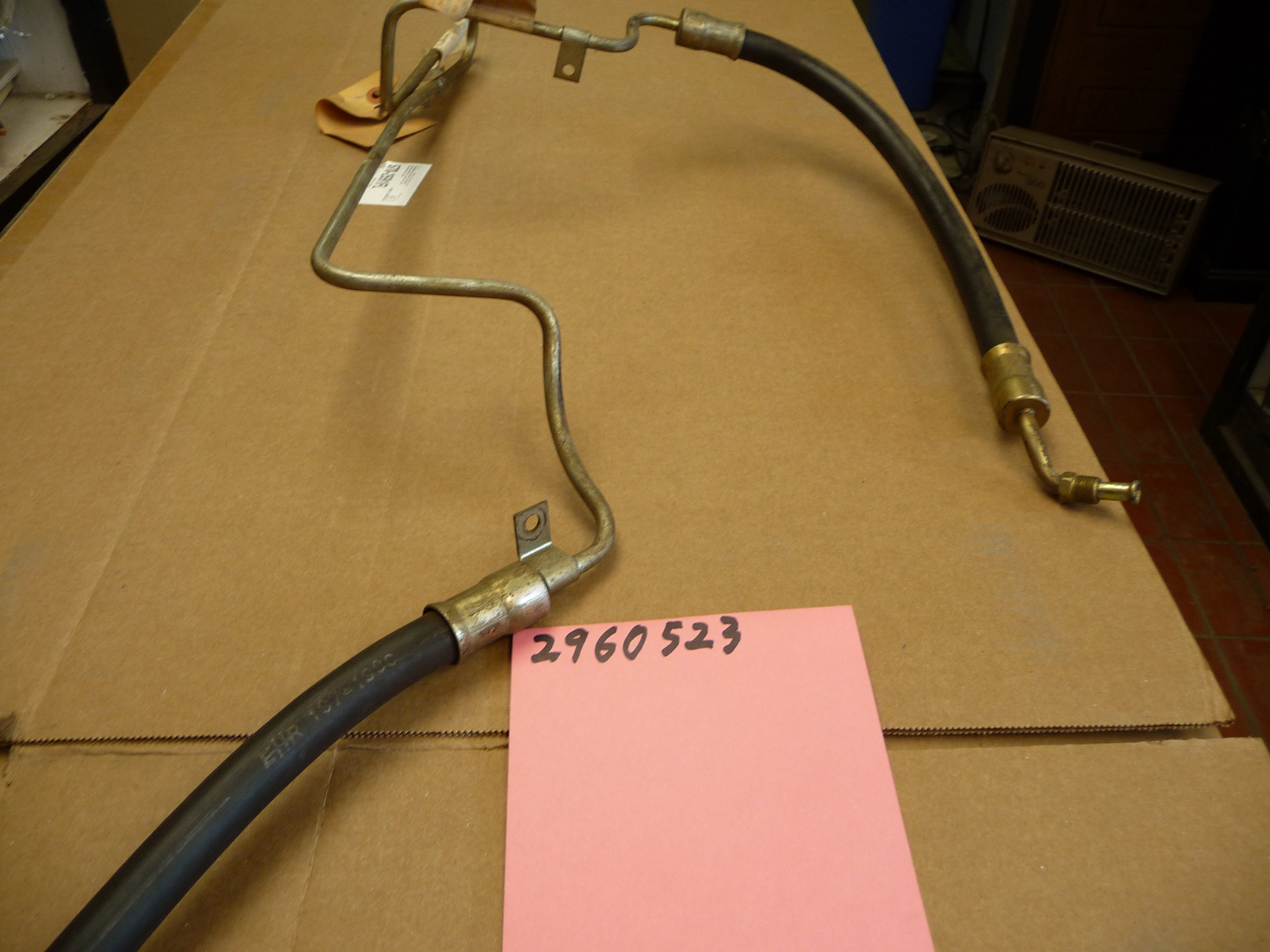 Power steering hose, left turn, D 100, 200, 1969-1971