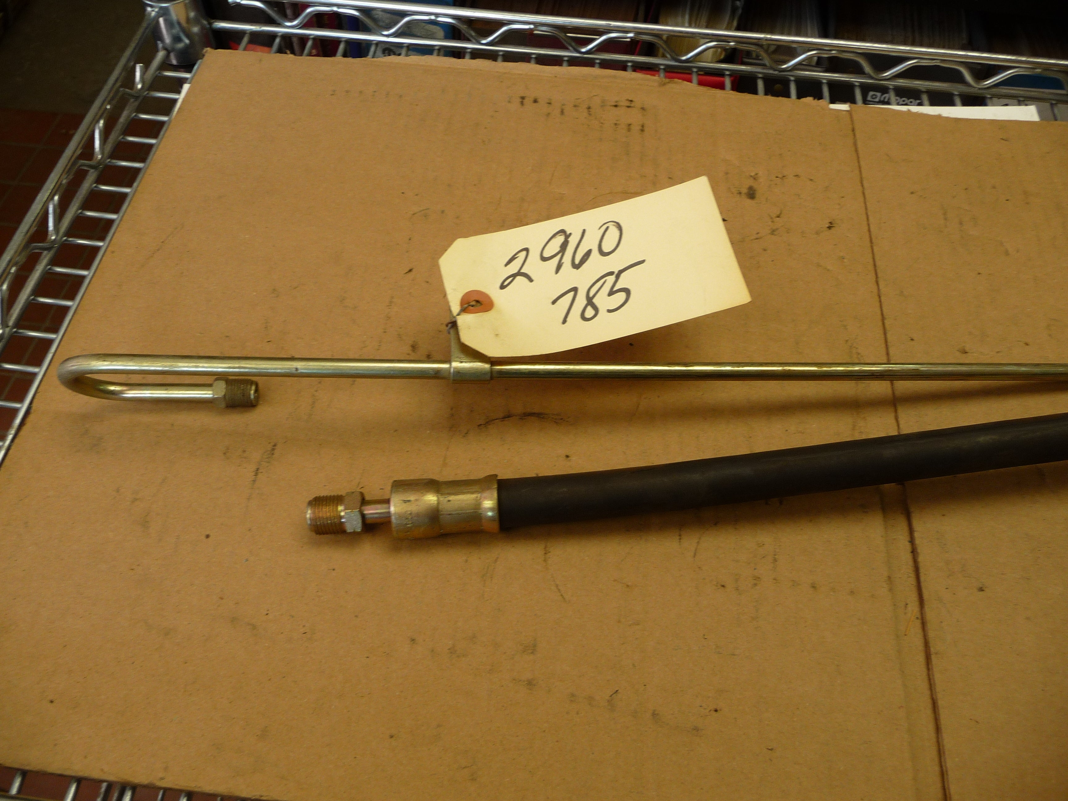 Power steering hose, rear pressure hose, D 200, 1970-1971
