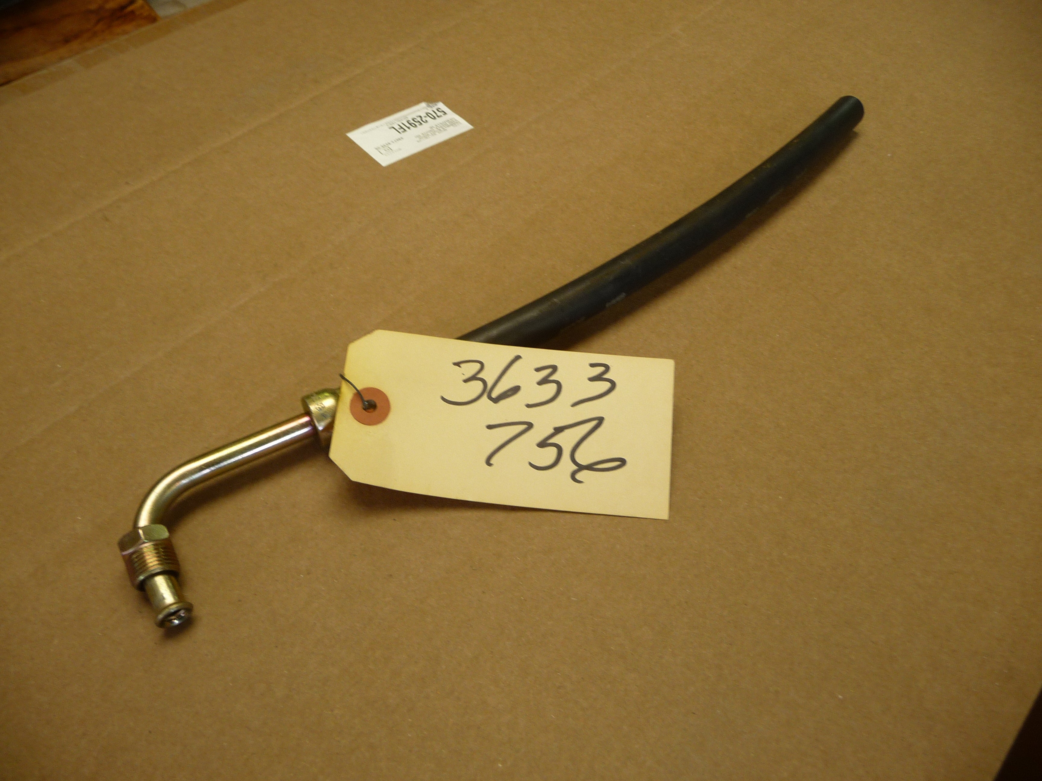 Power steering hose, hose and tube-return, with 318-360-400-440 eng., without snow plow, AW-W 100, 200, 1974-1977