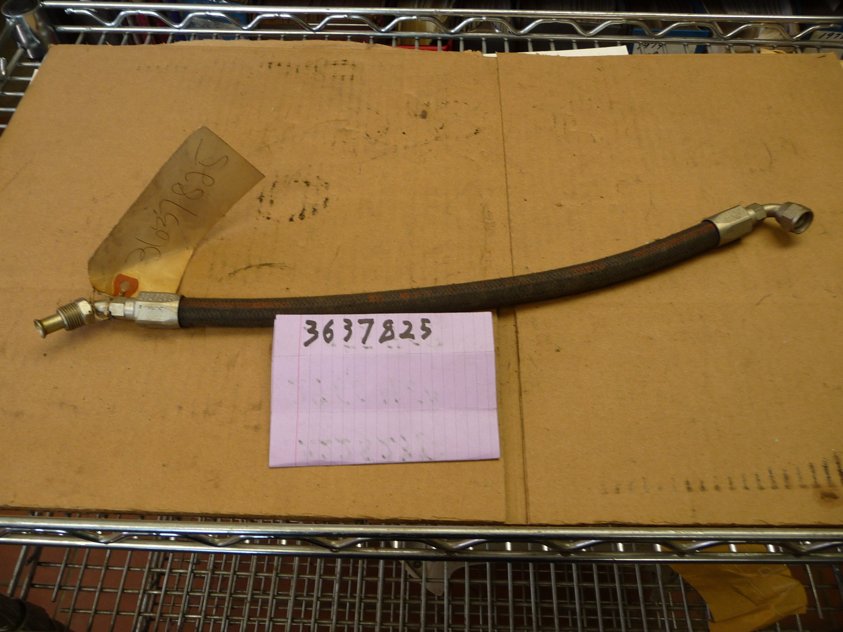 Power steering hose, pump to control valve pressure, with V8-71N eng., CN-CNT 900, 1972-1973