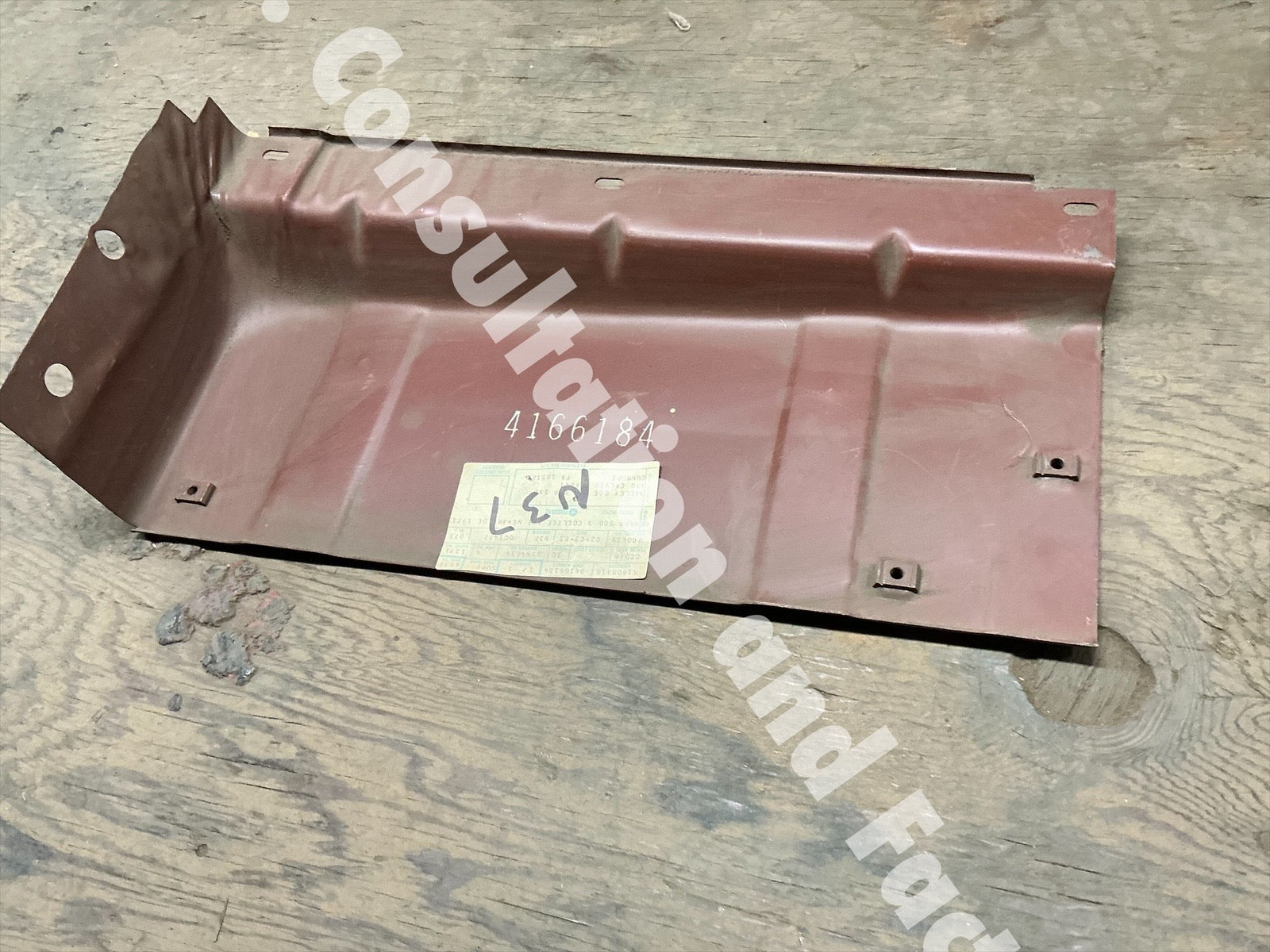 support radiator core 19" and 22" radiator right side 1980 - B Van