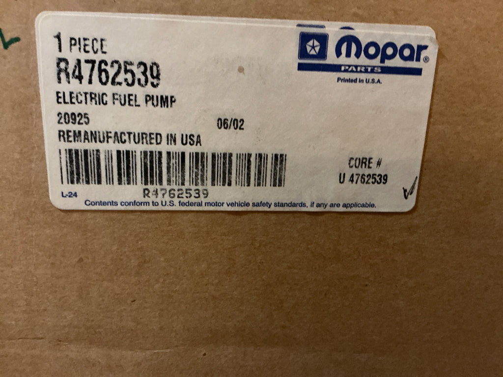 R4762539 Factory remanufactured Dodge Truck fuel sending unit 91–93 gas engine, NOS OEM