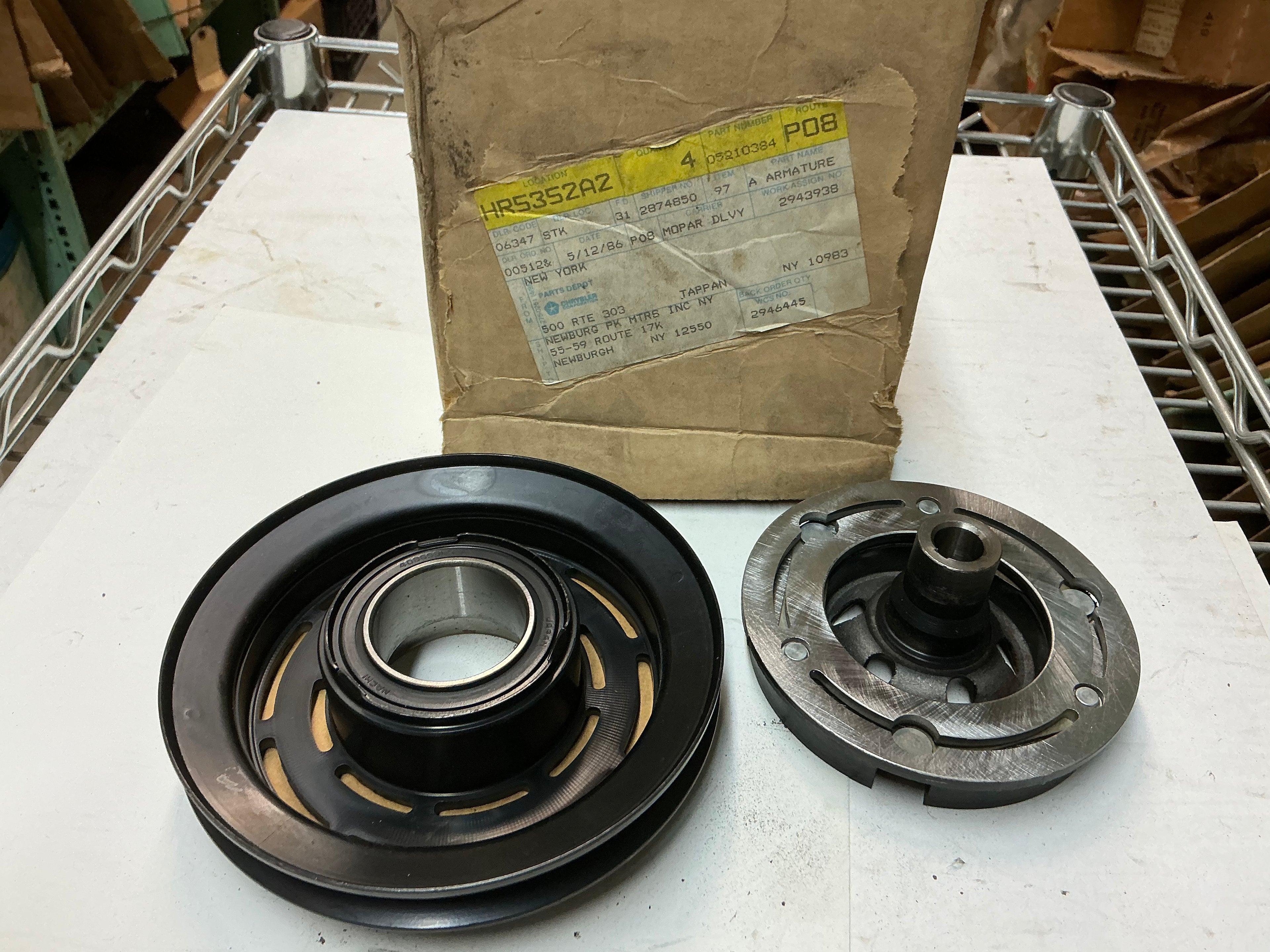 5210384 - single groove ac clutch pulley missing armature , 1979-1984 4cyl FWD CAR - 1979-84 FWD CAR