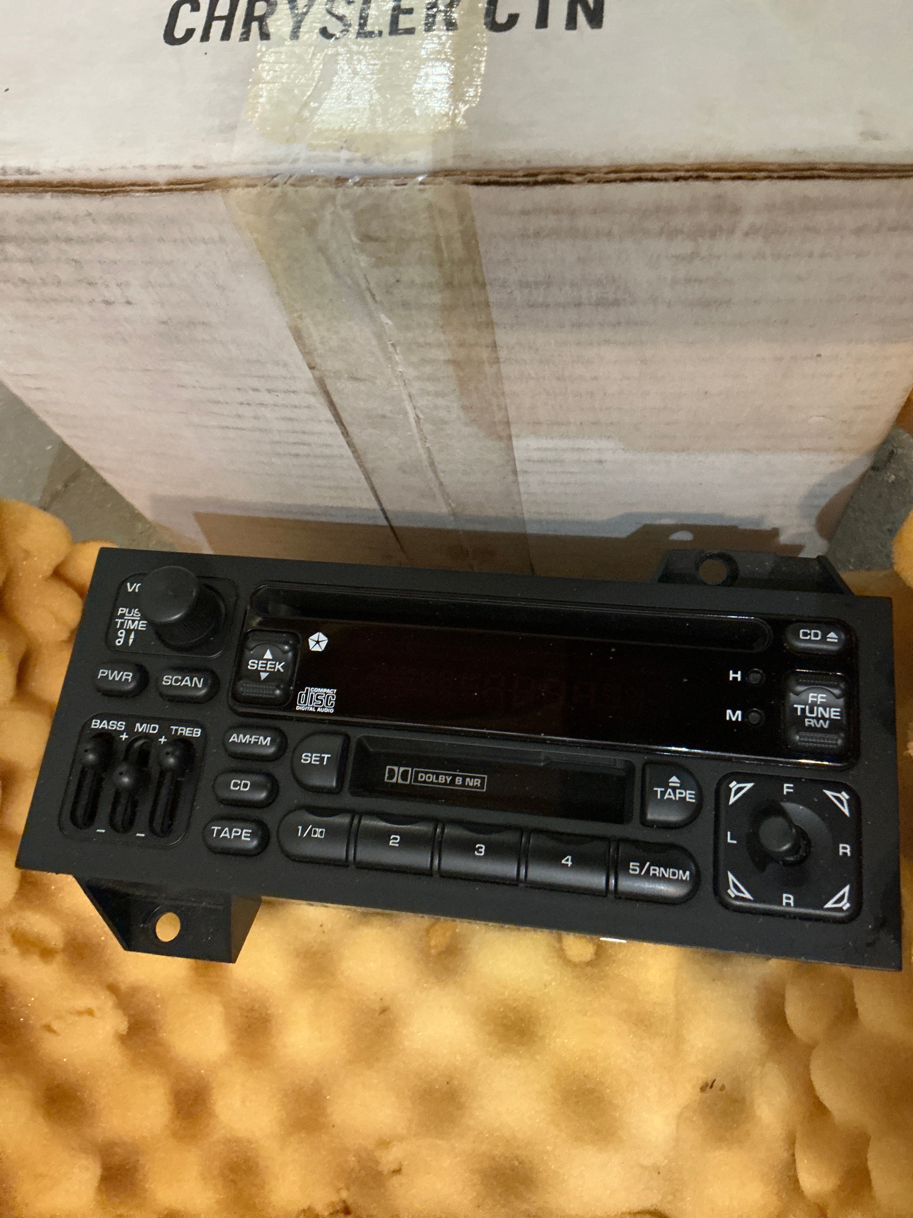 4704382 & 4704383 NOS Radio/ Cassette/ CD player 97-02 Dodge Ram Truck, Jeep, Dakota, Durango, Van