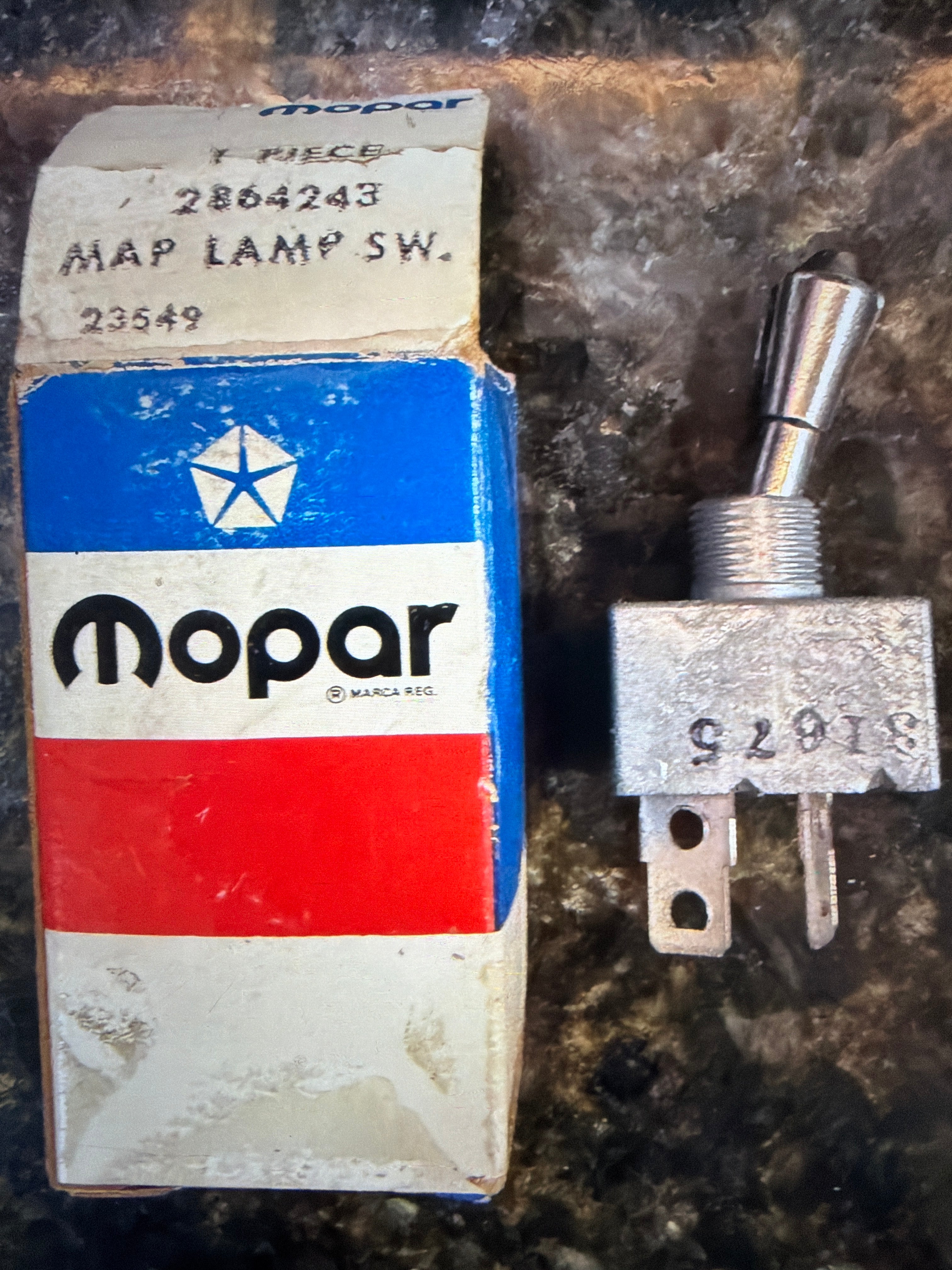 NOS 2864243 map light switch 68-74 A-E Body