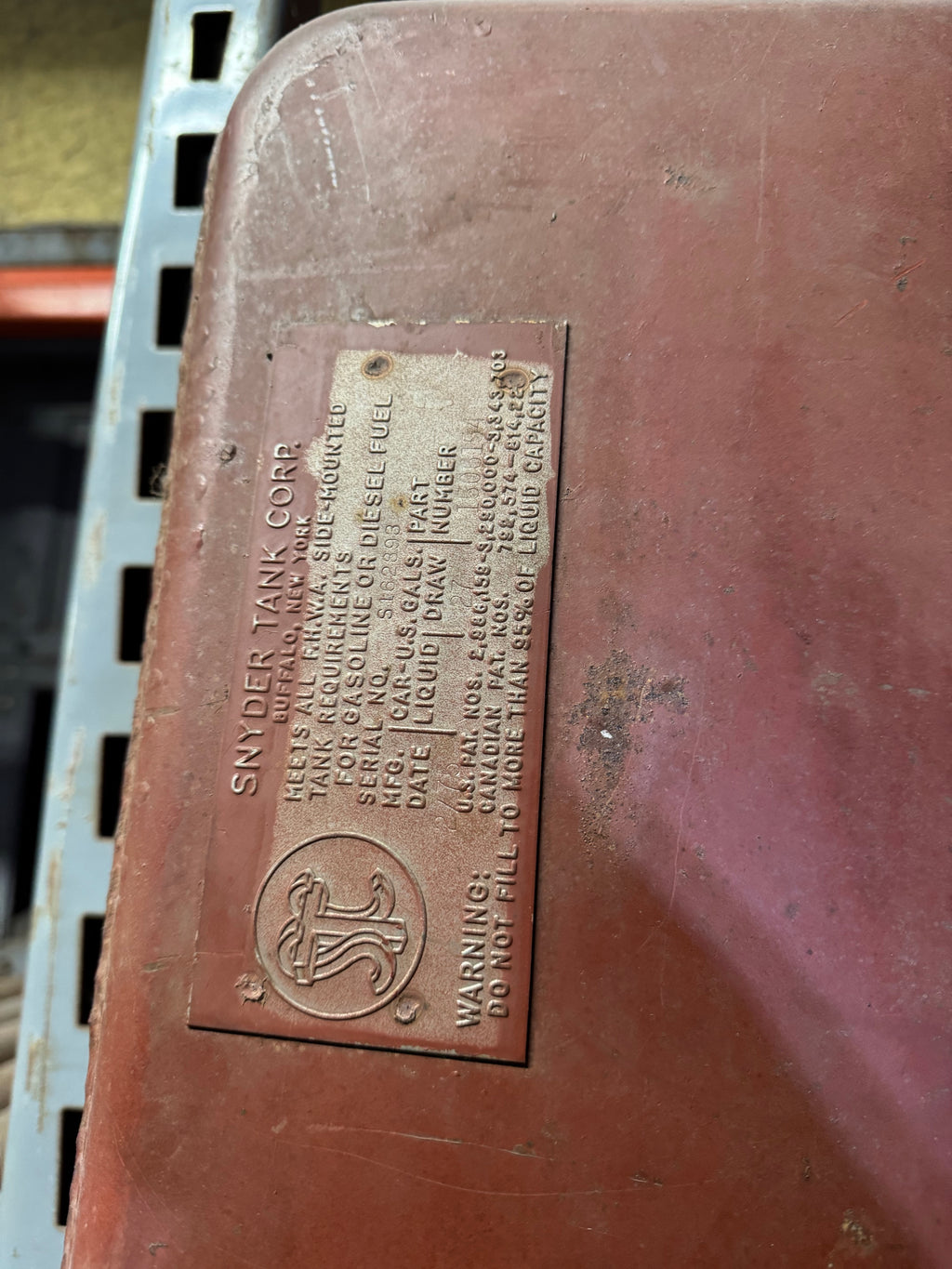 1506154 Dodge Medium/ Heavy Duty Truck, steel Fuel tank 27 gal. 1975 NOS