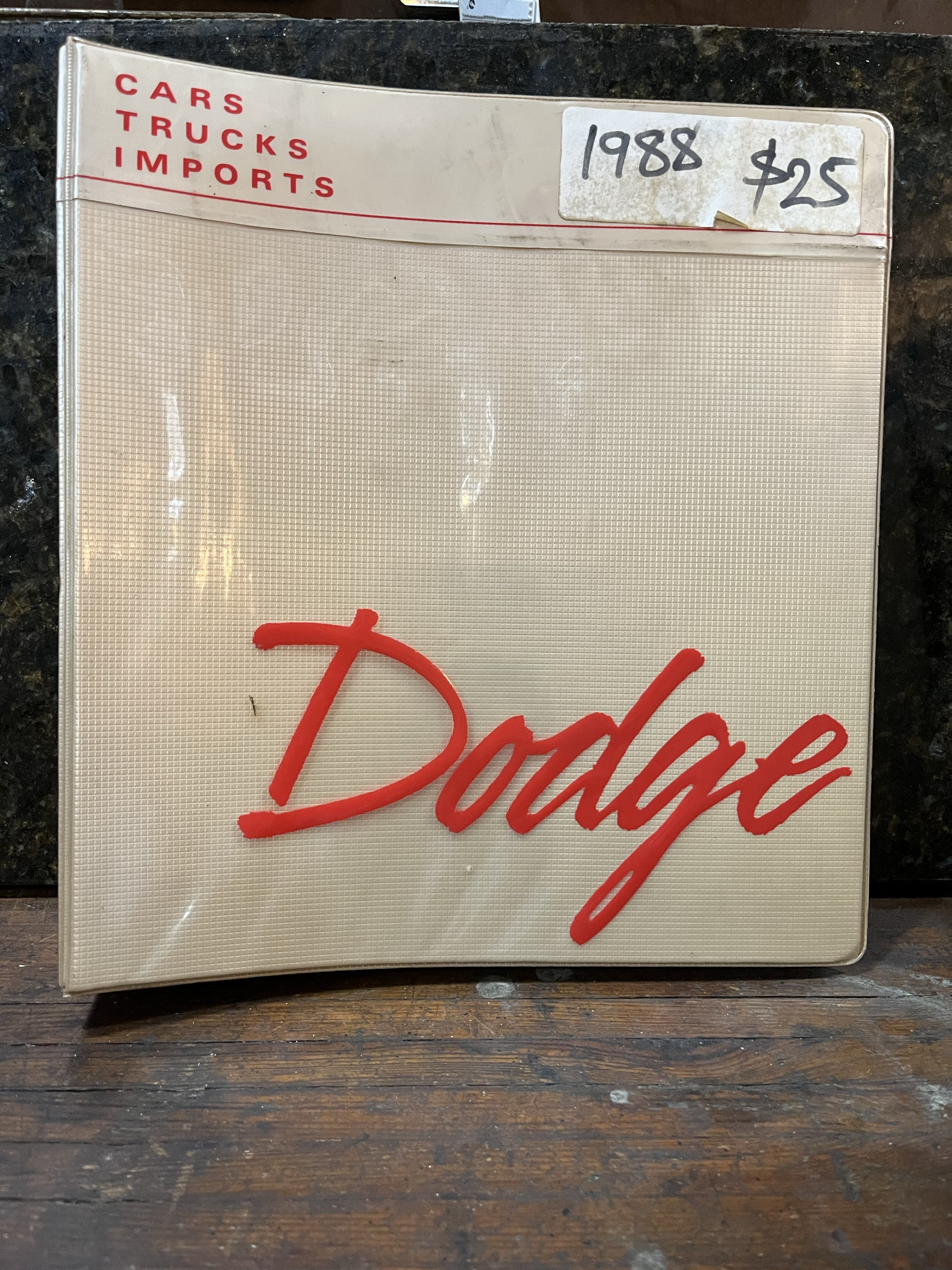 1988 product information Dodge Cars, Trucks, Imports