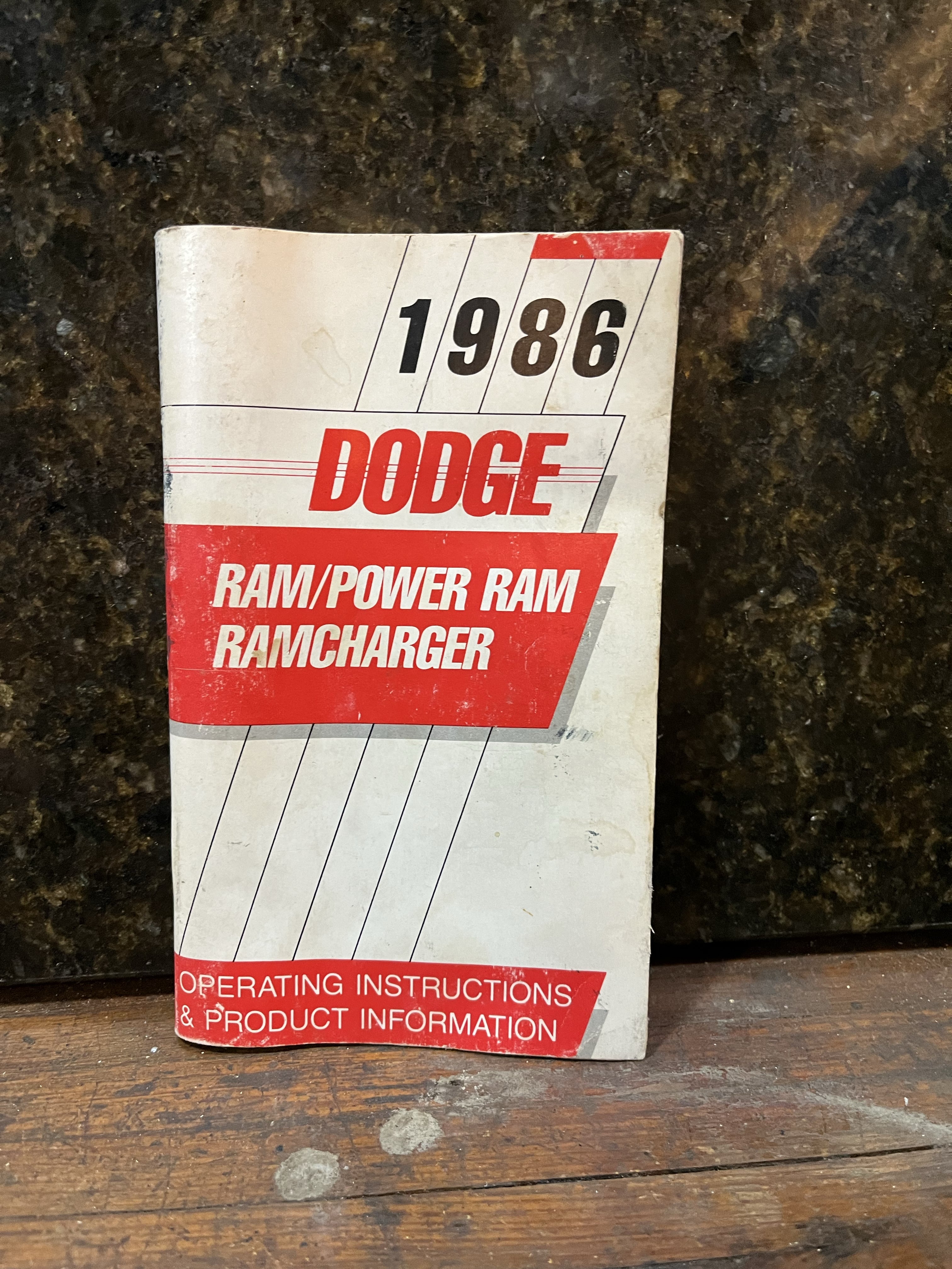 1986 Dodge Ram/Power Ram, Ramcharger Operating Instructions & Product Information