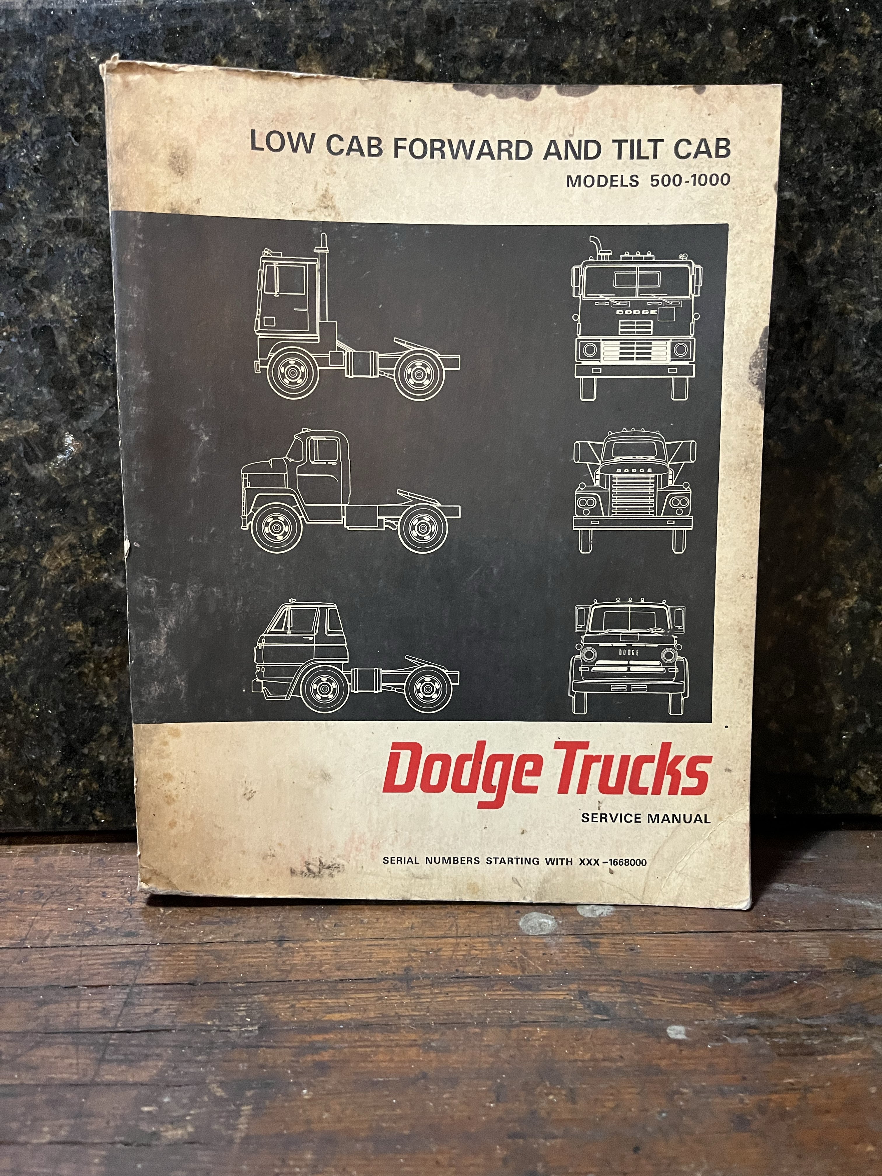Dodge Truck Service Manual Low Cab Forward and Tilt Cab Models 500-1000