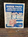 Dodge Truck Sound, Vibration, and Performance Analysis Service Training