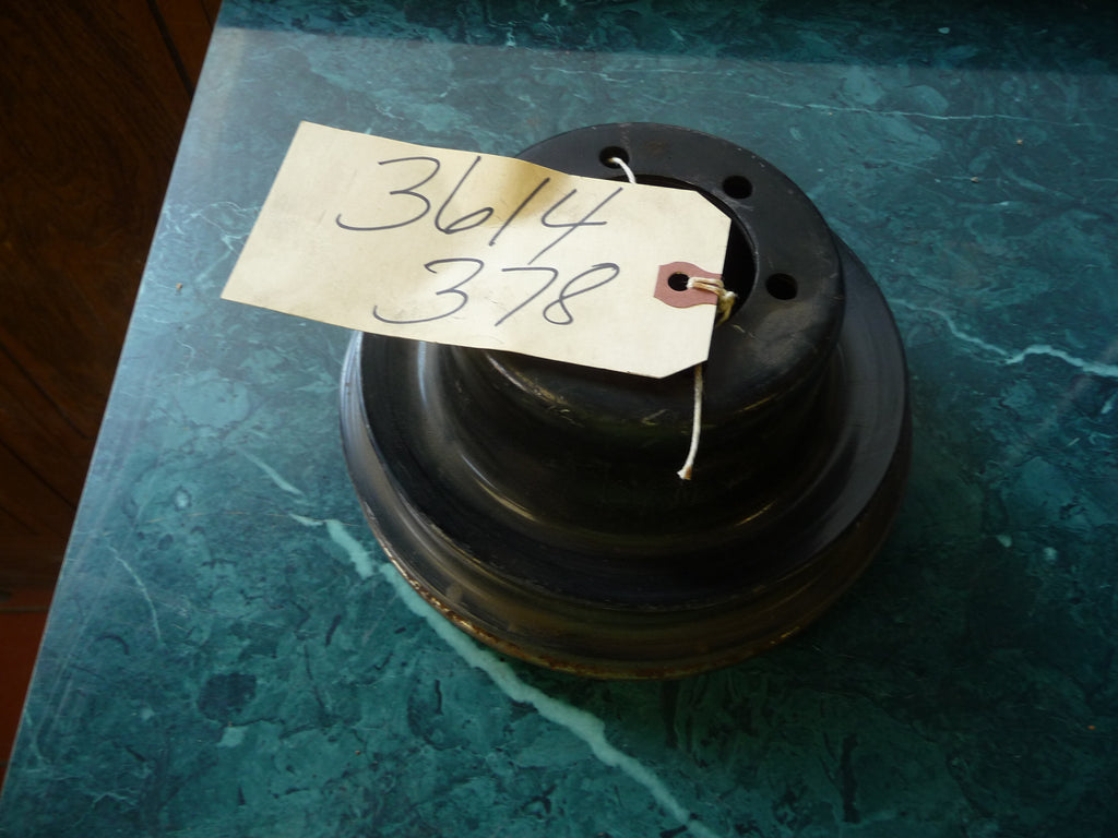 NOS Mopar 2-groove crankshaft pulley, part number 3614378