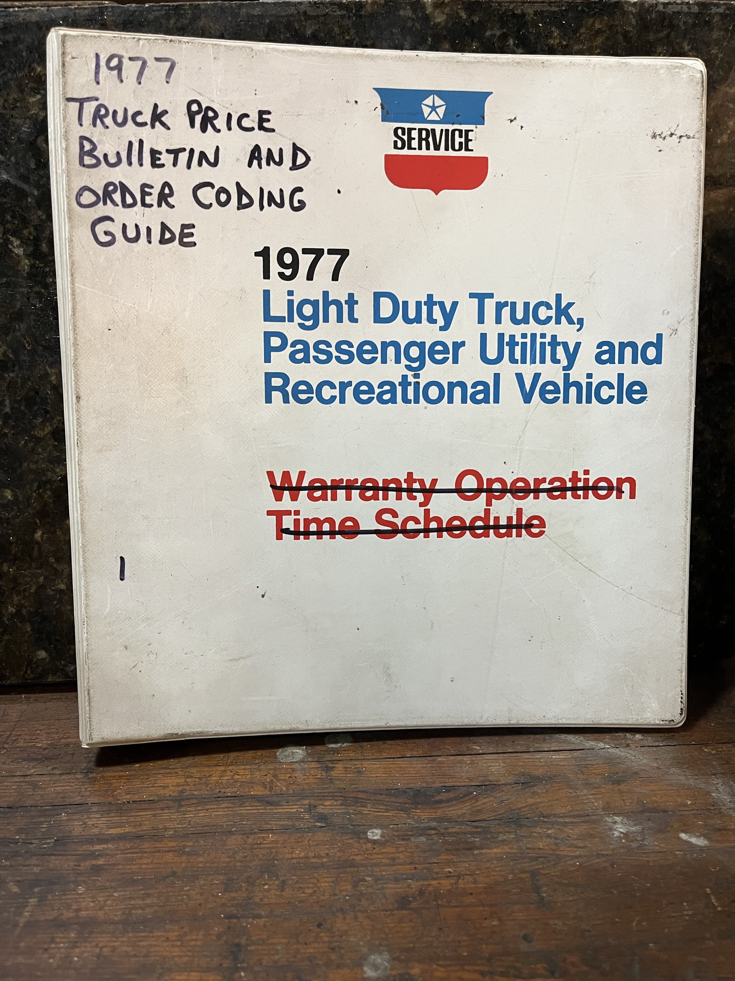 Light Duty Truck, Passenger Utility and Recreational Vehicle (truck price, bulletin and order coding guide)
