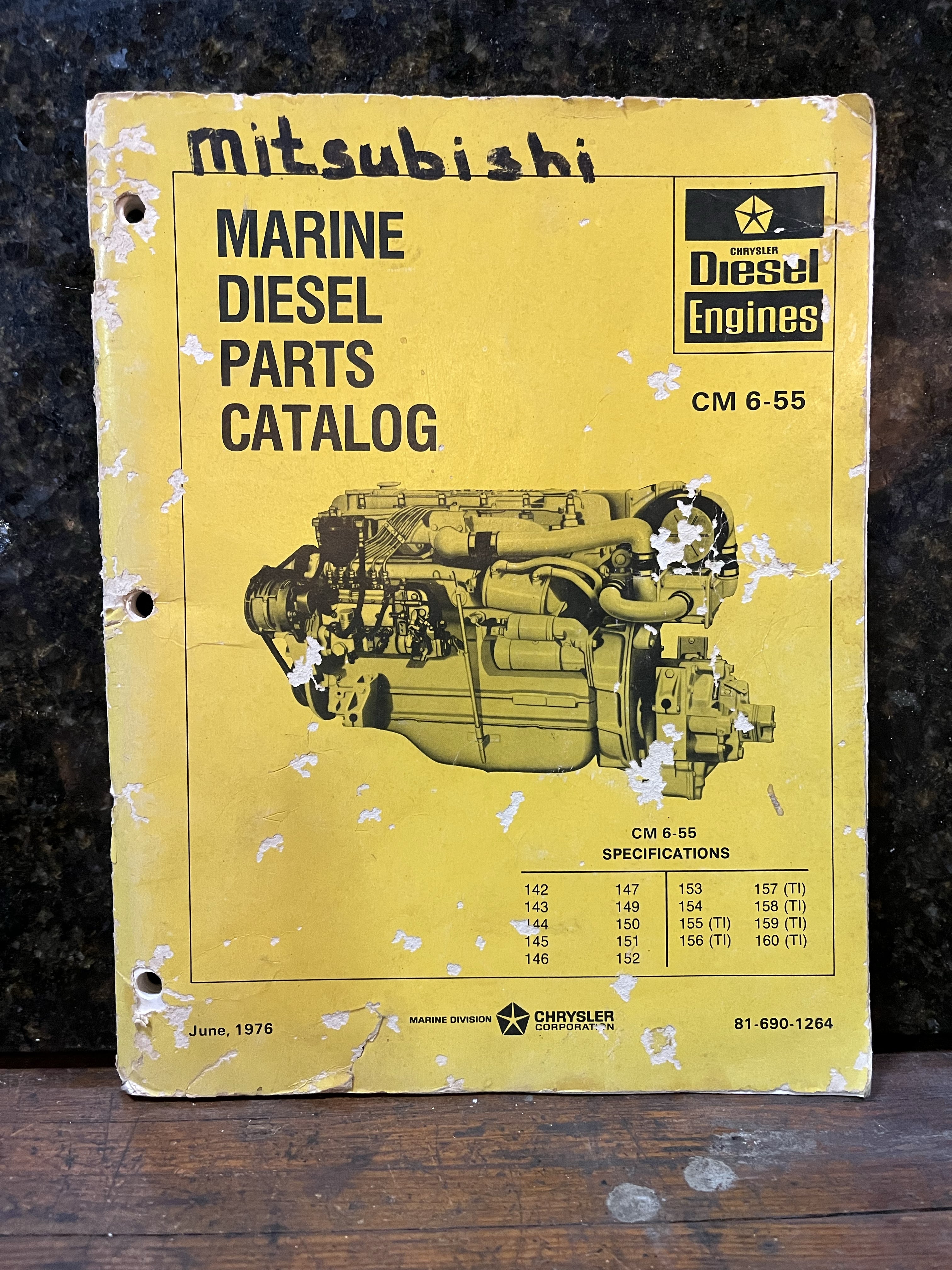 Marine Diesel Parts Catalog CM 6-55