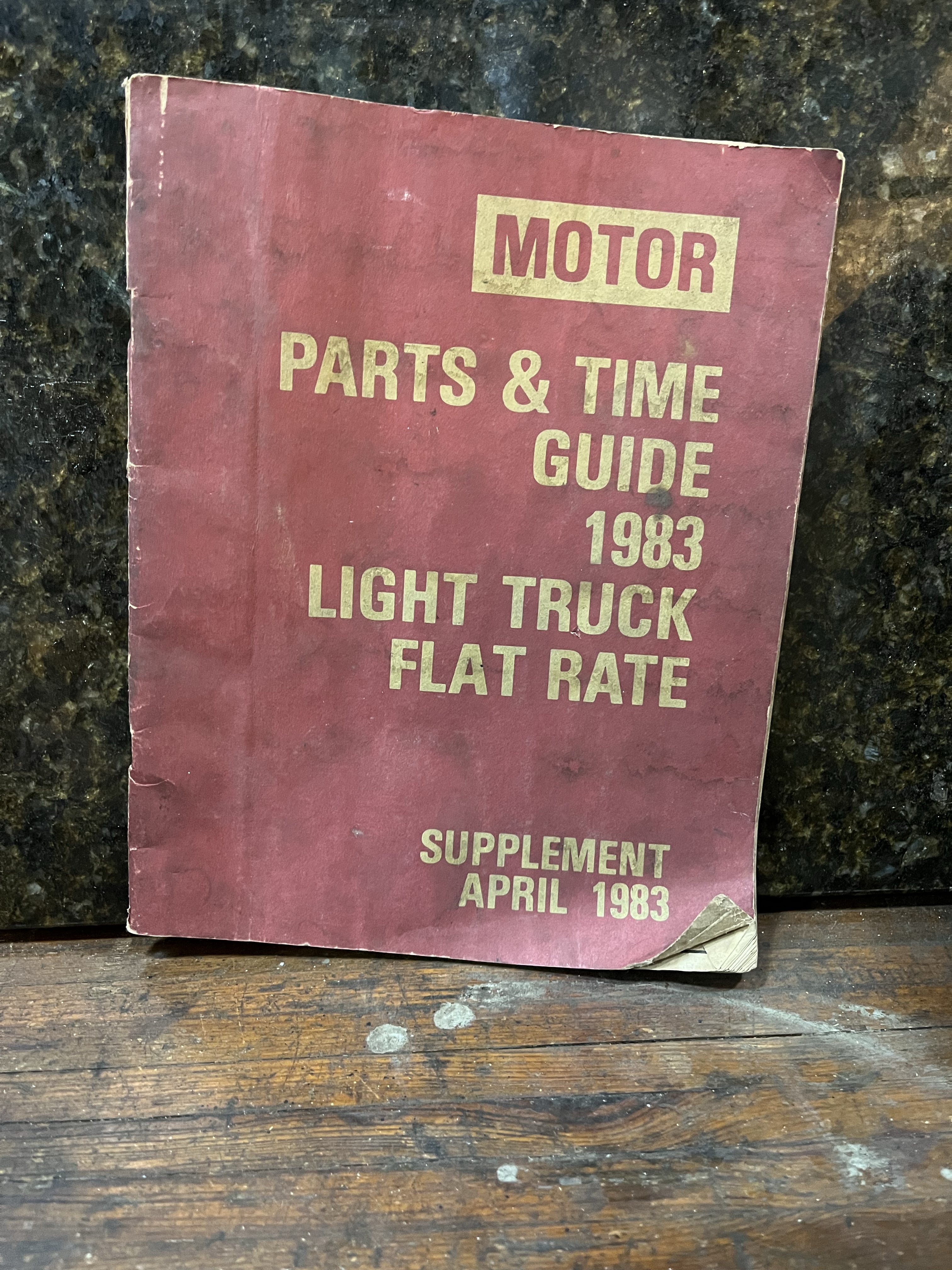 Motor Parts & Time Guide 1983 Light Truck Flat Rate