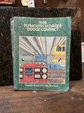 Plymouth, Voyager, Dodge, Compact Chassis-Body Service Manual