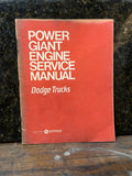 Power Giant Engine Service Manual Dodge Trucks