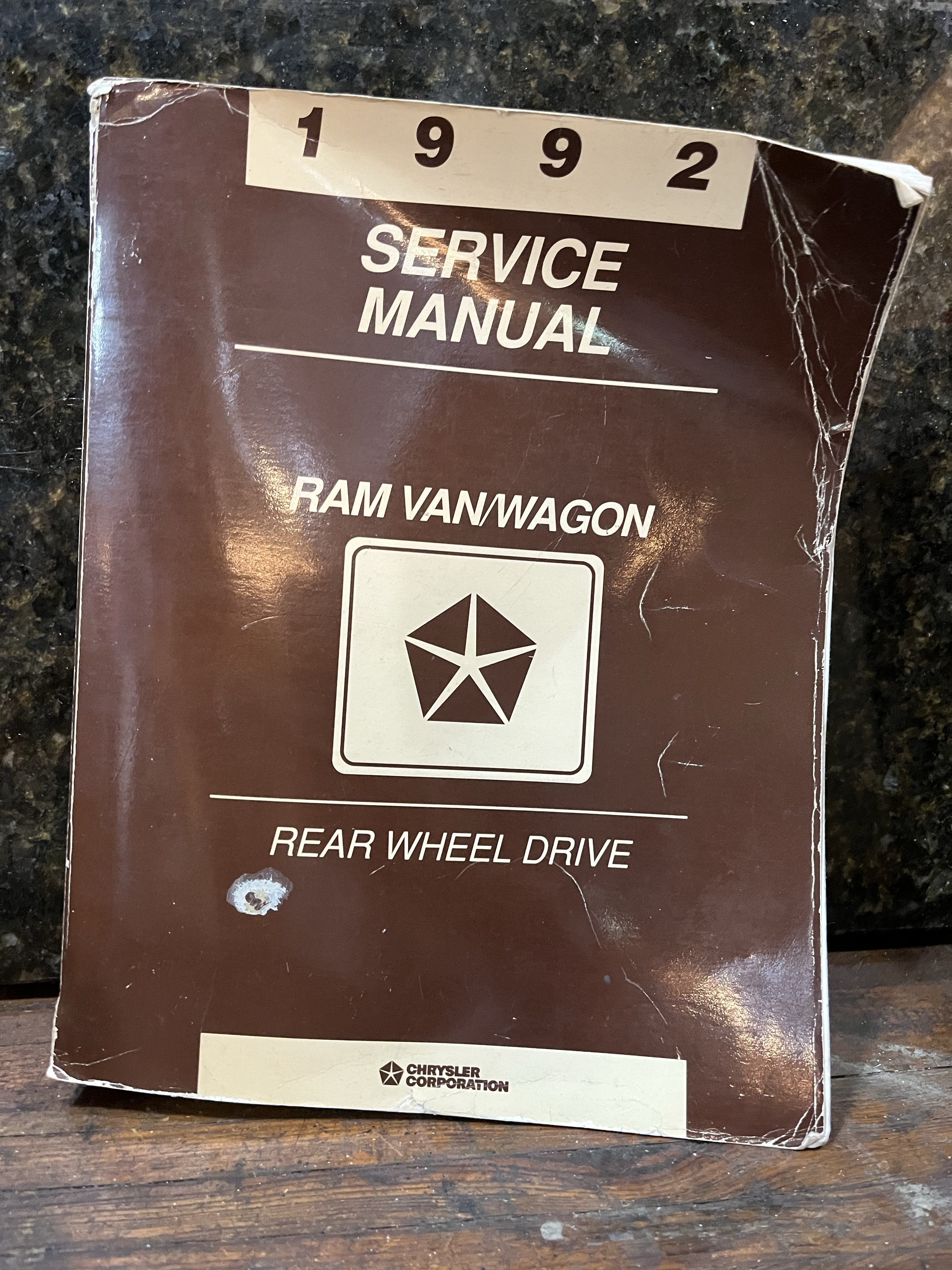 Service Manual Ram Van/Wagon Rear Wheel Drive